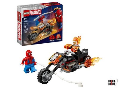 LEGO 76335 MARVEL SUPER HEROES Spider-Man vs. Ghost Rider auf Motorrad