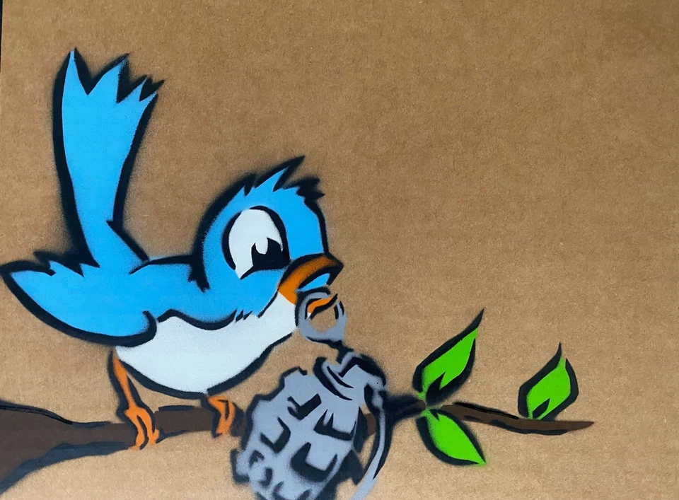 Banksy Original Dismaland Painting 2015 with paperwork - Image 3 of 4