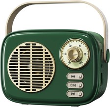 Altavoces Bluetooth Retro, Pequeño Altavoz Bluetooth Inalámbrico, Estilo Moda Vintage
