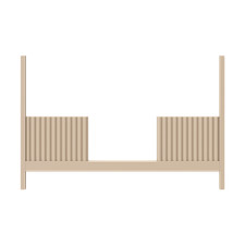  Taupe babyletto-Moab 3-in-1 Convertible Crib Toddler Bed Conversion Kit 4184