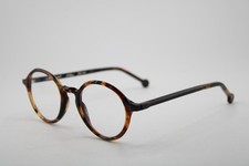 NEW L.A. EYEWORKS BUCK 169 BROWN TEAL MARBLE HAVANA AUTHENTIC EYEGLASSES 46-22