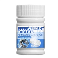 50Pcs Finally Fresh Washing Machine Cleaner White Count Powder Tablets