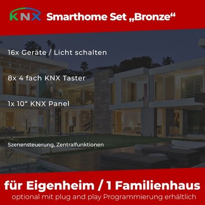 KNX Smarthome Set Panel Schalter Taster Aktor Visualisierung Zeitschaltuhr