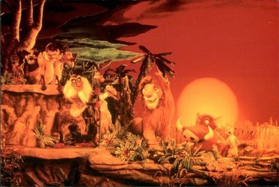 Disney Lion King Hakuna Matata Simba Timon Pumbaa Walt Disney World Postcard