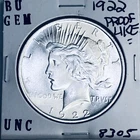 1922 P BU GEM PEACE SILVER DOLLAR UNC MS+++ U.S. MINT RARE COIN 8305