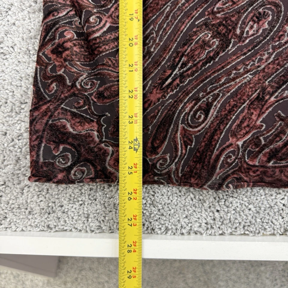 Conjunto de Falda Top Ashley Stewart De Colección Y2K Para Mujer 18/20W Terciopelo Burnout Whimsigoth Foto 4 de 4