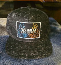 World Industries Black Snapback Hat Cap Black Snapback Hat Cap