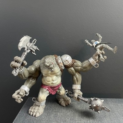 Chap Mei Legends Knights 4-Armed Battle Troll Ogre w/ Orig. Weapons + Figure 4''