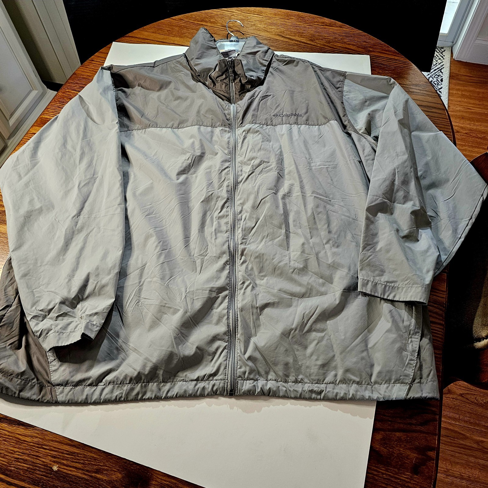 Columbia Men's Glennaker Lake Rain Jacket Grey Boulder 5X Waterproof Breathable