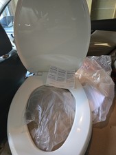 Bemis 7300SLEC 346 Elongated Toilet Seat Slow Close Easy Clean color white