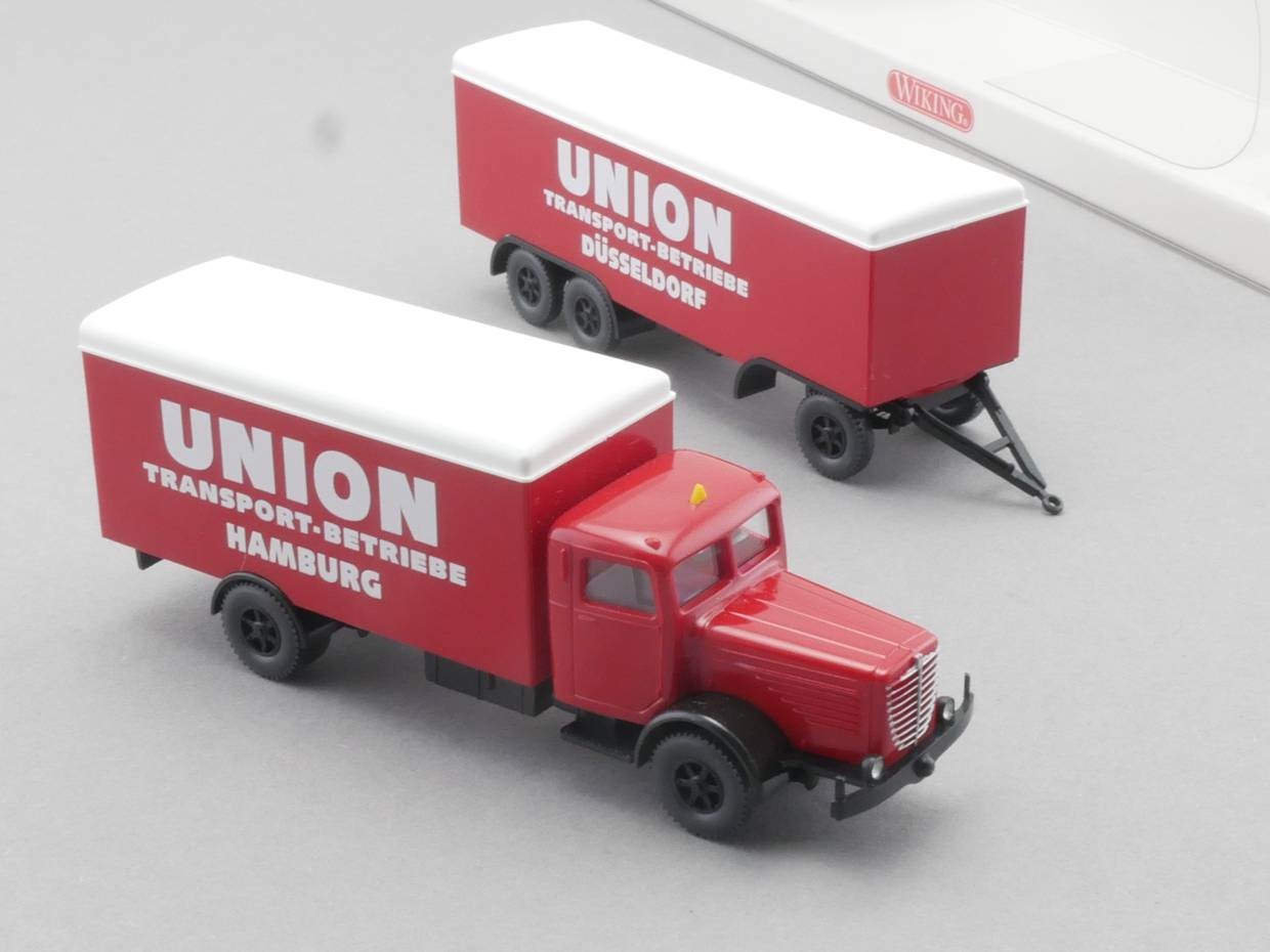 Wiking 8860430 Büssing 8000 Koffer-LZ Union Transport Mint OVP ST 1705-13-63