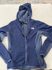 The North Face Women  s Blue Full Zip Hooded Jacket Size Medium E48