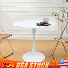Mid-century White Round Top Dining Table - Modern Tulip 31.5 Dining Room Table Mid-century White Round Top Dining Table - Modern Tulip 31.5 Dining Room Table