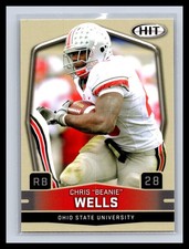 2009 SAGE HIT #78 Beanie Wells Base Rookie Card RC Ohio State Buckeyes Cardinals. rookie card picture