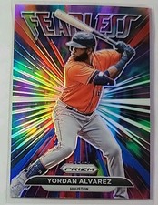 Yordan Alvarez 2022 Panini Prizm Fearless Red White & Blue Prizm Insert #FL-16