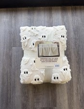 Costco Halloween White Ghost Faux Fur Throw Soft Blanket 60x70 VIRAL TIKTOK NEW