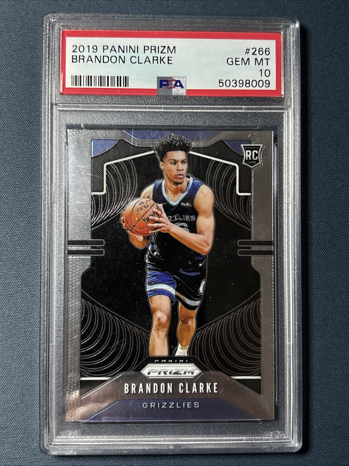 2019-20 Panini Prizm Brandon Clarke #266 Rookie Memphis Grizzlies PSA 10 Base