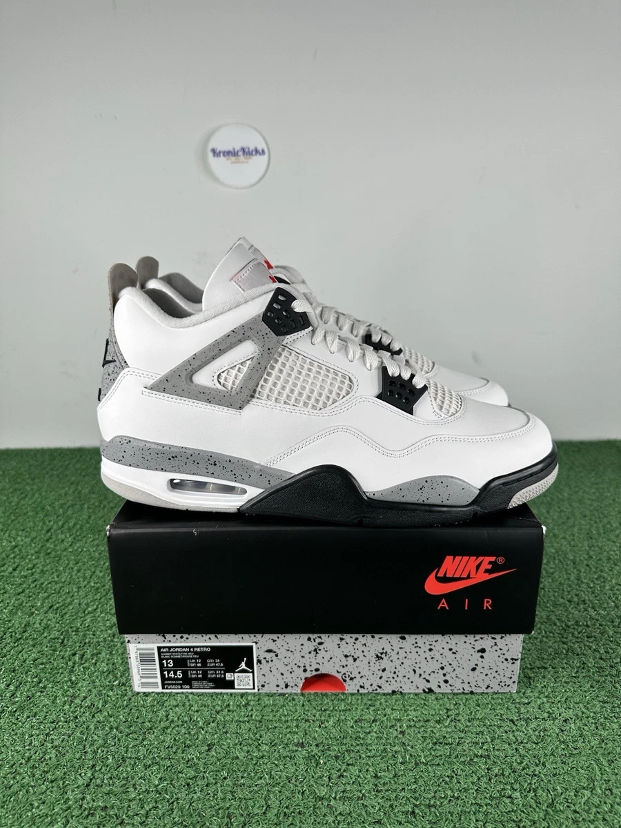 Size 10  - Jordan 4 Retro OG Mid White Cement Size 10 - Jordan 4 Retro OG Mid White Cement 820652636439| eBay main image 3