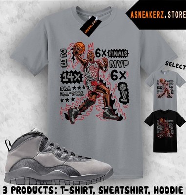Tee Shirt Matching AJ 10 Shadow 2025 To Match Sneaker MJ Flair 23 T-Shirt