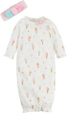 Mud Pie Baby Girl Ice Cream  Gown & Headband ...