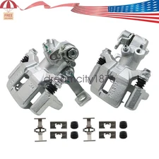 Pair Rear Brake Calipers w/ Bracket Left+Right Side For Acura Integra 1994-2001