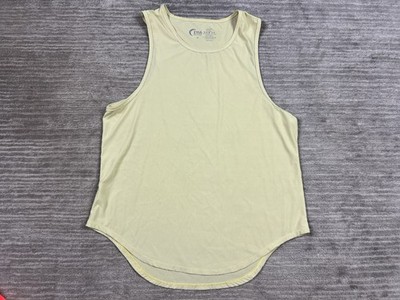 Zyia Active Top Womens XL Yellow Sleeveless Nylon Blend Athleisure