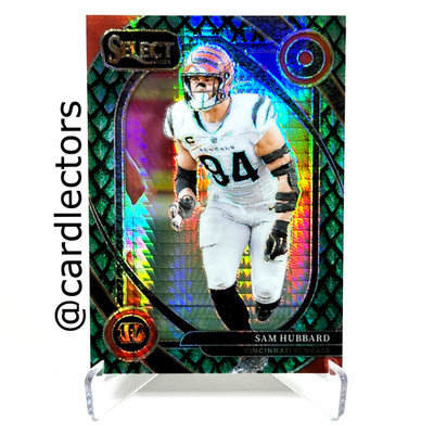 2024 Panini Select SAM HUBBARD #292 Club Level Dragon Scale PRIZM SP /81 BENGALS