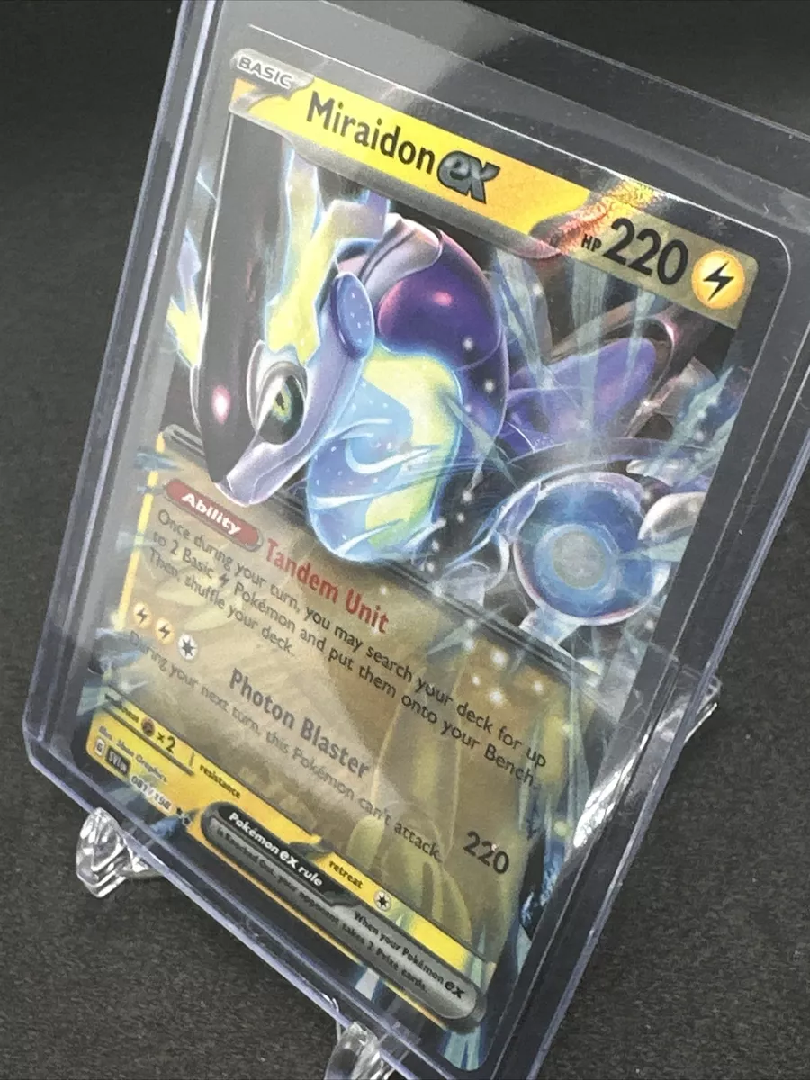 Pokemon TCG MIraidon EX Scarlet & Violet Double Rare #081/198 NM