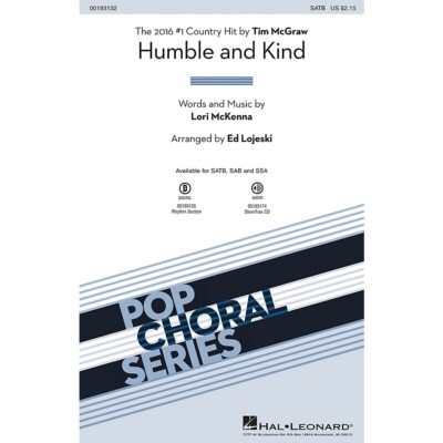 Hal Leonard Humble and Kind ShowTrax CD by Tim McGraw Arranged by Ed Lojeski