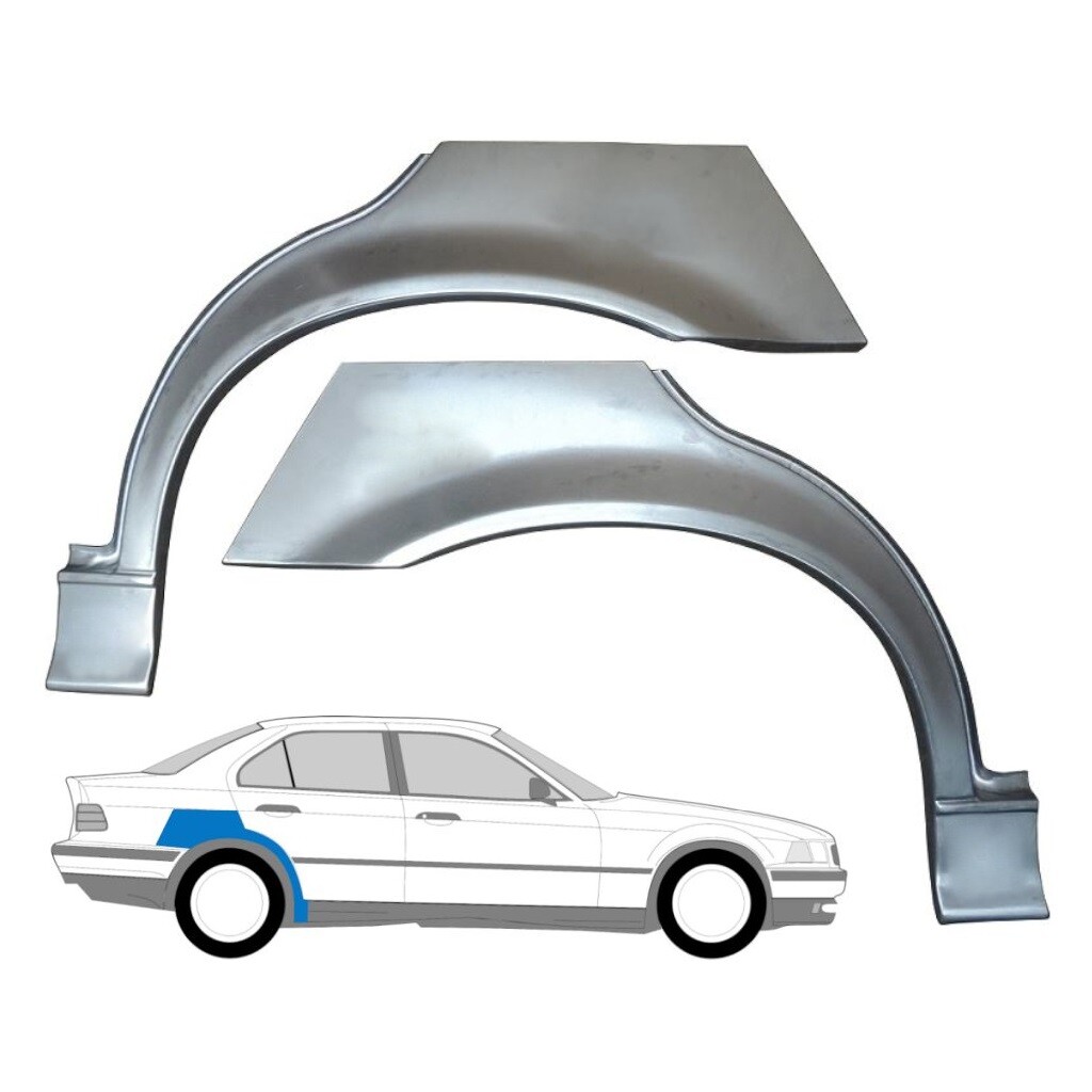 BMW 3 E36 1990-2000 SALOON REAR WHEEL ARCH REPAIR PANEL / SET OF 2 / PAIR