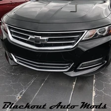 2014-2020 Chevy Impala Gloss Black Emblem Blackout Kit Vinyl Overlay Decal Set