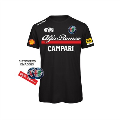 ALFA ROMEO FLORIO T-Shirt Granturismo historisch Auto Sport + 3 Aufkleber GESCHENK
