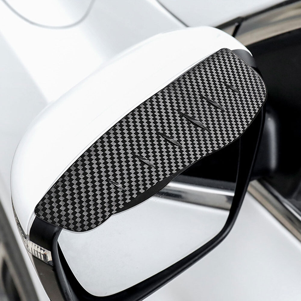 Carbon Fiber Rear View Mirror Rain Guards for Cars Auto Accessories