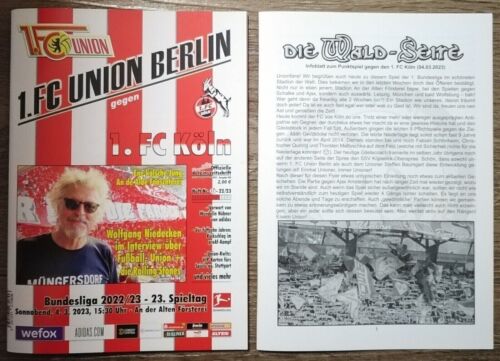 Programm & WS Bundesliga 4.3.2023 Union Berlin - 1. FC Köln # Alte Försterei - Bild 1 von 4