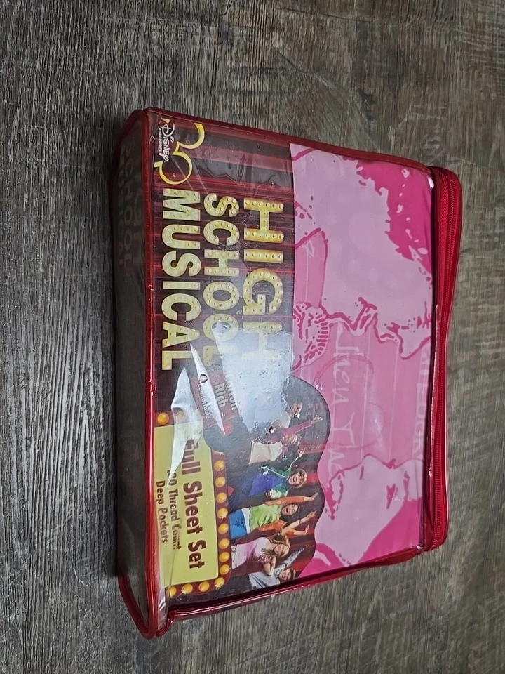 Nuevo Juego Completo de Sábanas Musicales Disney High School Bolso Como Nuevo 2009 Zac Efron Troy 180 Foto 2 de 4