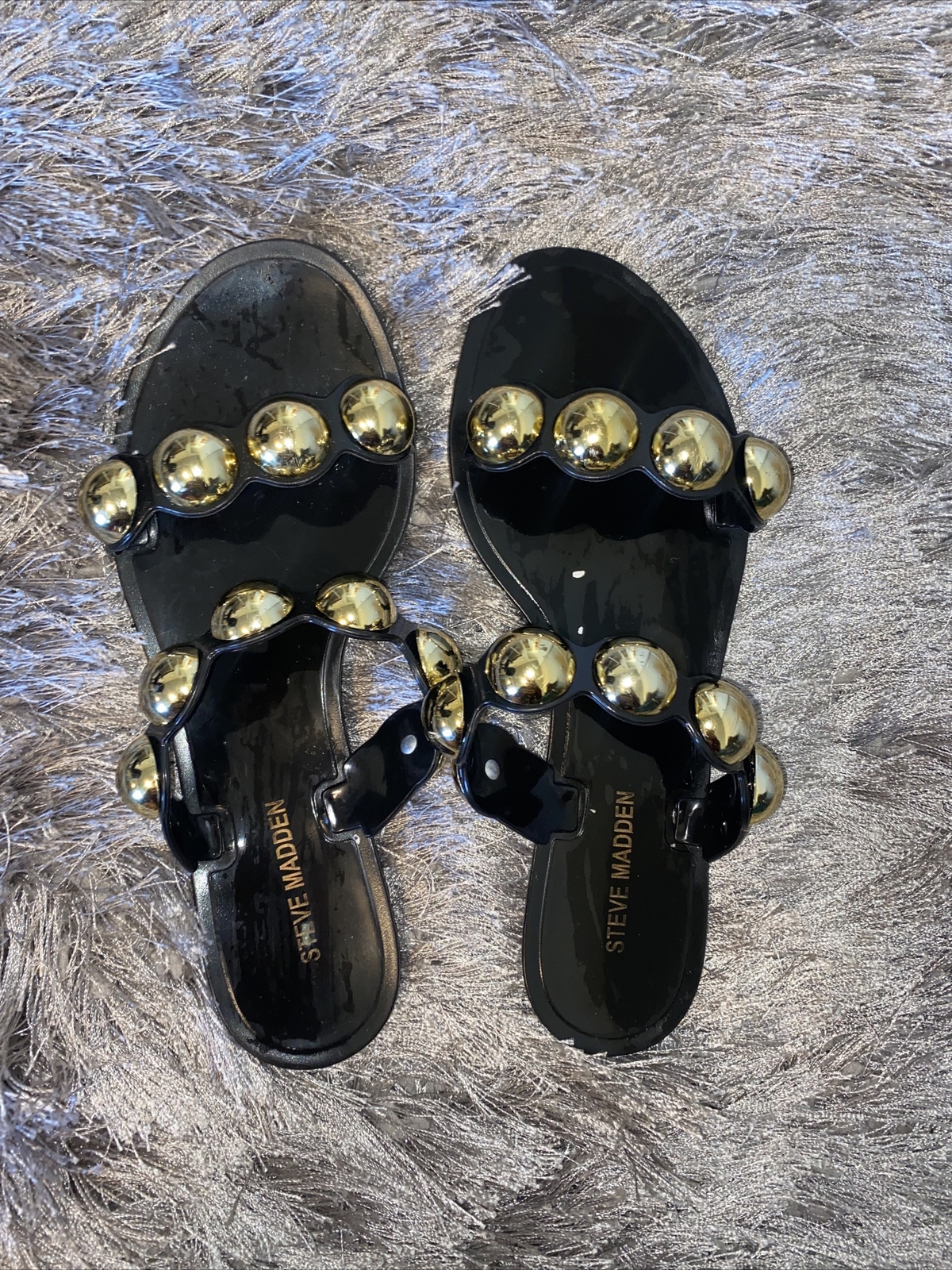Steve madden Gold Studded sandals size 8 Free Shipping | eBay