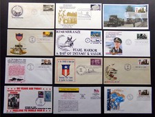 WW2 12X LOT Army Navy USMC 50 Year Memorial Normandy Japan Iwo Jima World War II