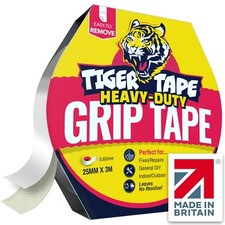 Tiger Tape® UK Made. Heavy Duty Double Sided Tape. Strong & Thick (25mm x  3m)