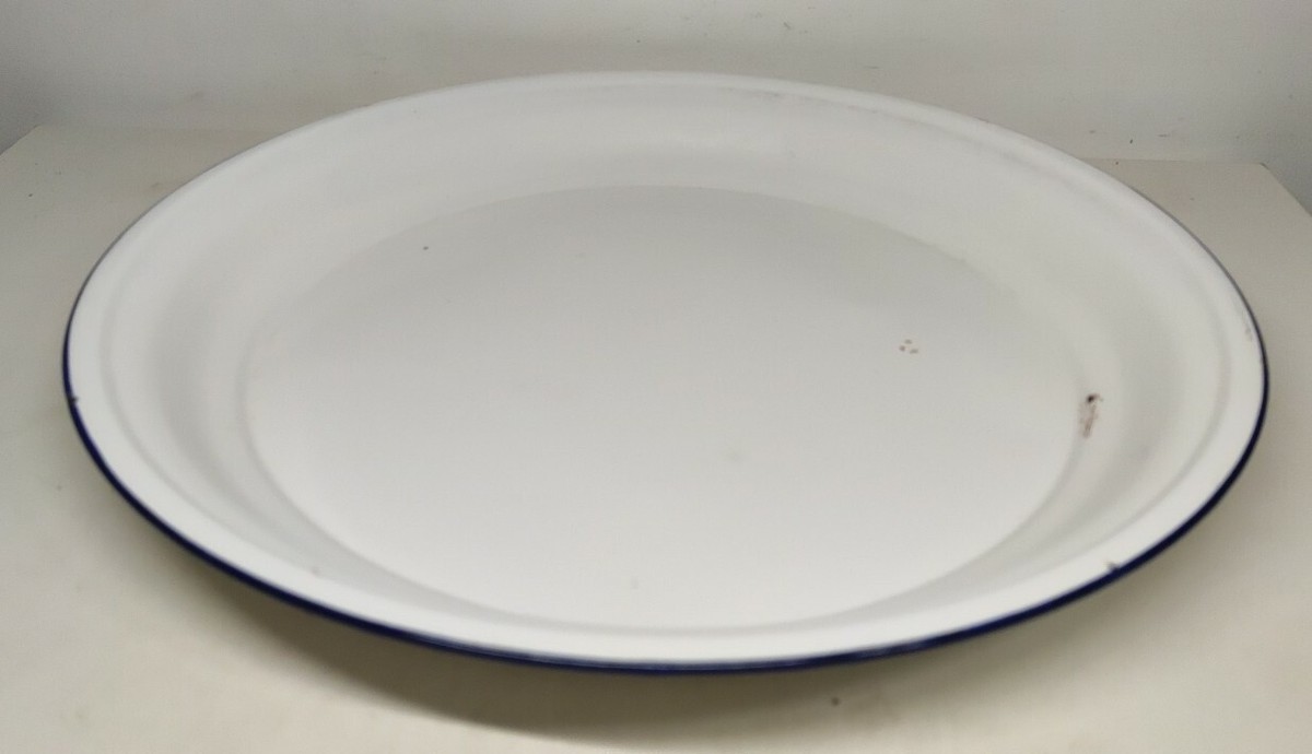 PLATEAU DE SERVICE En Tole Émaillée Aux Décors De Fleurs 34,5 Cm EUR 35