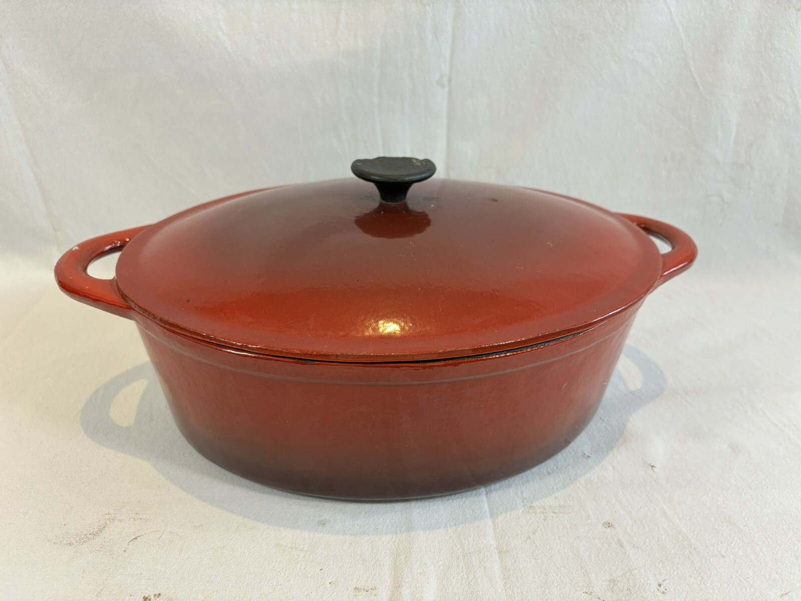 Antiguo Olla Fonte Esmaltado Cacerola Cazo Plano À Horno Sartenes Olla