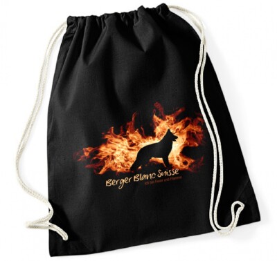 Siviwonder Turnbeutel Mit Kleiner Münsterländer Motiv – „FEUER Und FLAMME“ | 37 X 46 Cm, 12 Liter | Aus Baumwolle