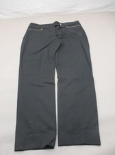 Classiques Entier Size 8 Womens Stretch Wool Blend Zip Pocket Chino Pants 518
