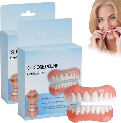 Silikon Reline Zahnersatz Set 2er Pack - Professionelles Zahnreparaturset