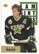 MIKE MODANO 1993-94 UPPER DECK TEAM POINT LEADERS CARD NEAR MINT+ CONDITION