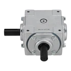 Heavy Duty Right Angle Gear Box 1" Keyed Shaft 40HP 1:1 Ratio Cast Iron Drive
