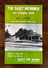 1970 Sault Ste Marie MI Informer Souvenir Shopping Guide Vintage Travel Booklet