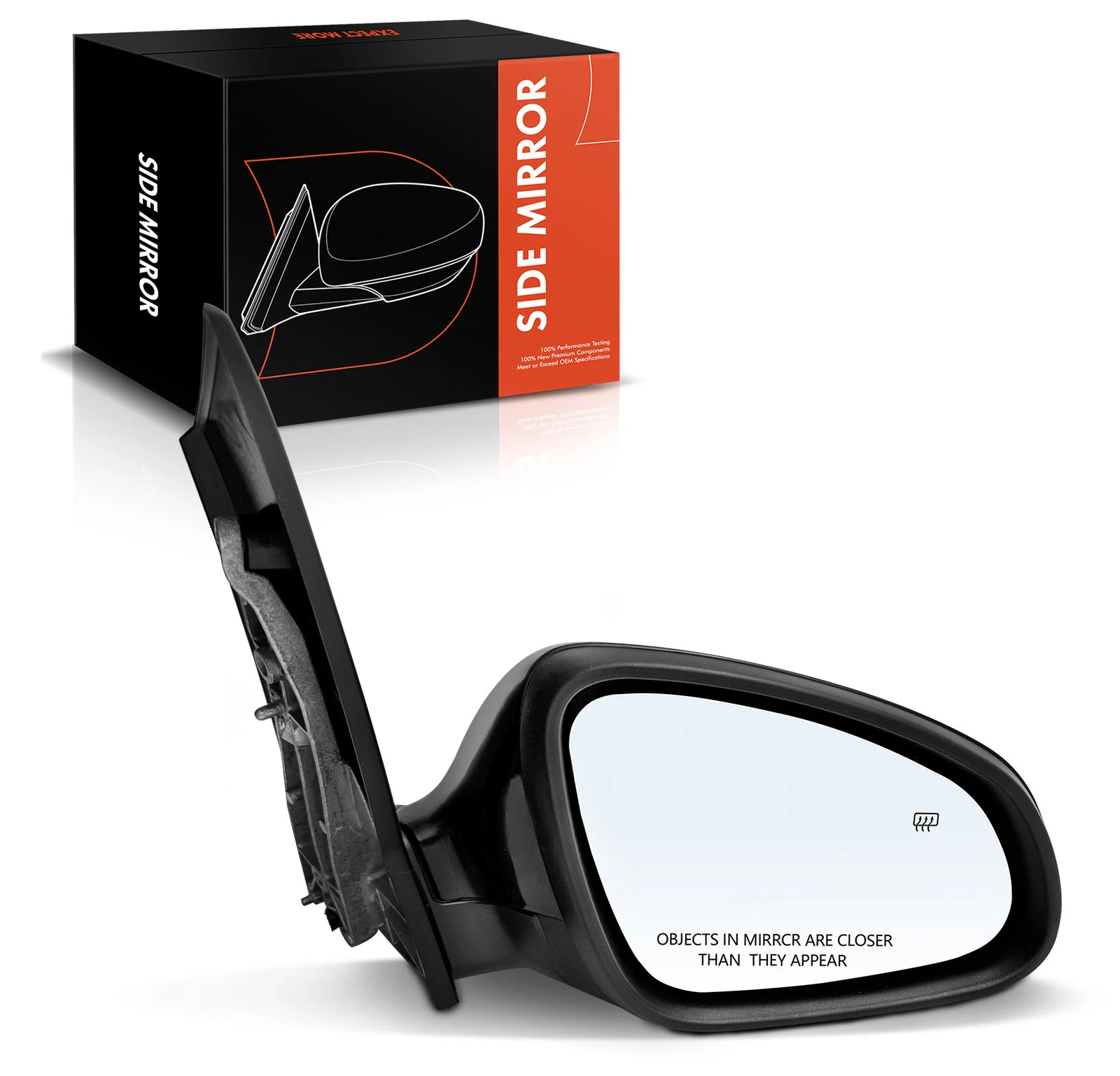 Passenger Right Side Black Power Mirror with Heated for Buick Verano 2012-2017