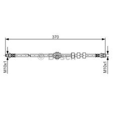 BOSCH Bremsschlauch Bremsleitung vorne für Ford Focus Turnier Stufenheck
