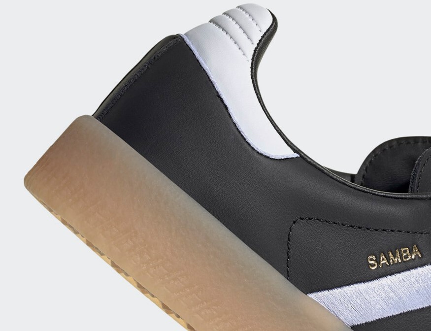 Adidas originals Women's SAMBAE Sneakers black GUM ID0436 leather