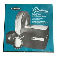 Sawyer's Rototray Slide Tray Dust-Proof Album Holds 100 2x2 Slides New Sealed